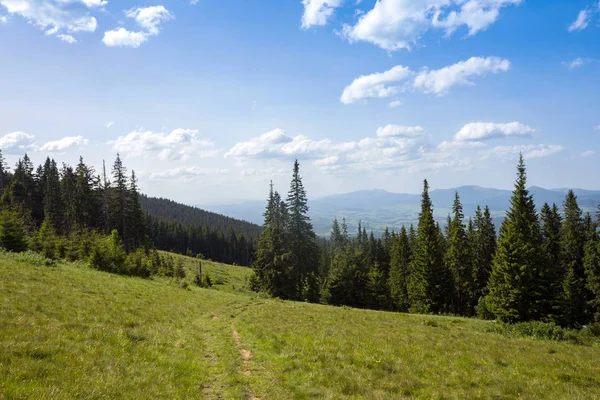 Vista das montanhas em Cárpatos — Fotografia de Stock