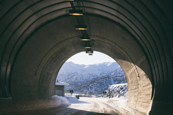 Tunnel van de Noorse bergen — Stockfoto