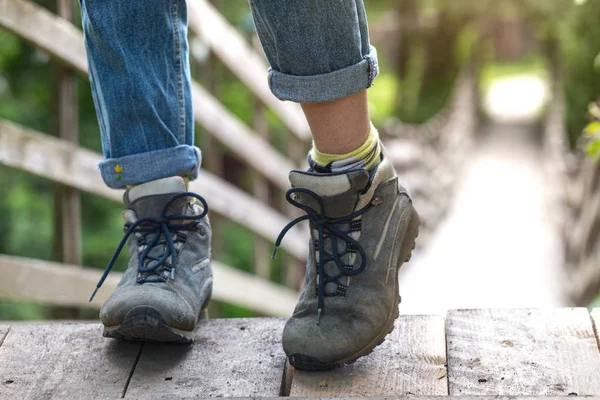 Gli scarponi da trekking — Foto Stock