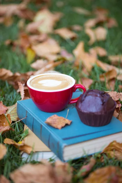 Books and cup of coffee — Stock Photo, Image