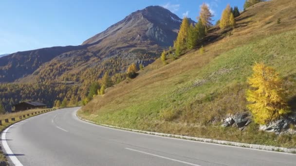 Picnic Restplace Car Famous Austrian Travel Destination Grossglockner Road — Stock Video