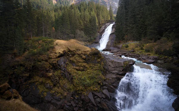 Krimmler Wasserfalle Hermoso Paisaje Montaña Austri — Foto de Stock