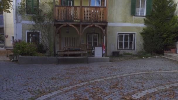 Bad Goisern Austria Ekim 2019 Küçük Avusturyalı Dağ Kasabası Bad — Stok video