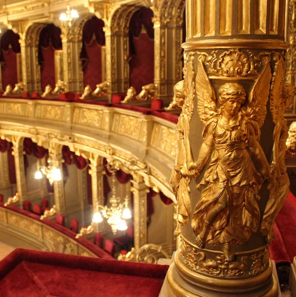 Innenraum Der Ungarischen Staatsoper Budapest Ungarisch Stockfoto