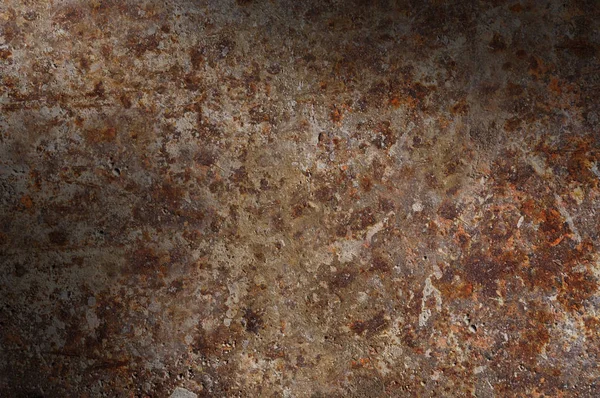Corroded Rusty Surface Lit Diagonally — Stock Photo, Image
