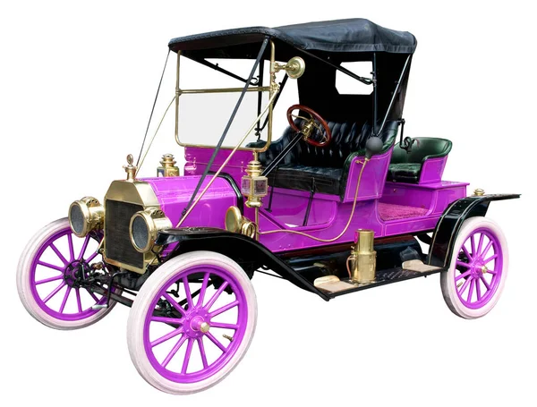 Antique Vintage Purple Automobile White — Stock Photo, Image