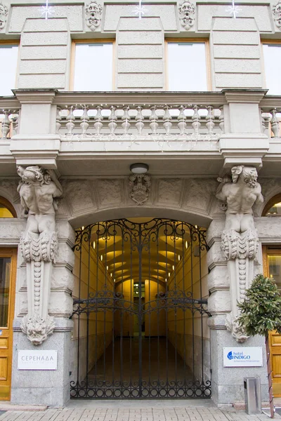 Details Architecture Buildings Petersburg — Stock Photo, Image