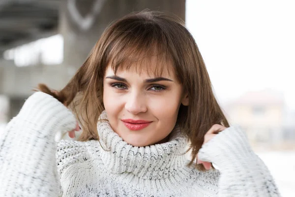 Girl Men Sweater — Stock Photo, Image