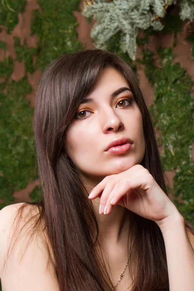 Portrait Young Girl Bright Makeup Studio Portrait — Stock Photo, Image