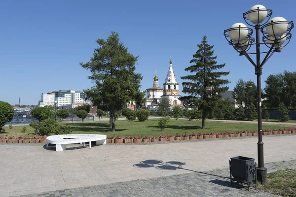 Cathedral Epiphany City Irkutsk — Stock Photo, Image