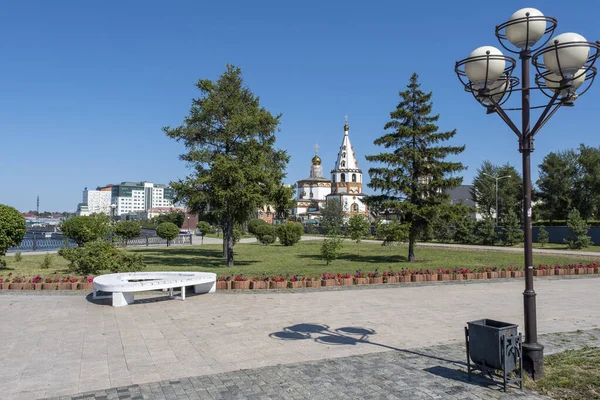 Cathedral Epiphany City Irkutsk — Stock Photo, Image