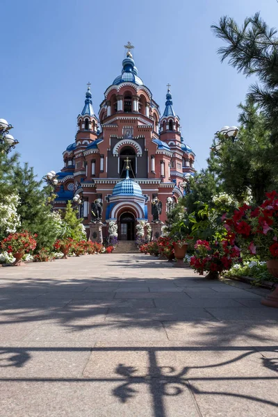 Eglise Theotokos Irkoutsk Nom Icône Kazan Mère Dieu Dans Ville — Photo