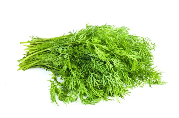 Fresh Dill Isolated White Background — Stock Photo, Image