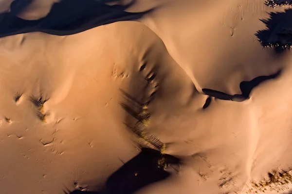 Вид Воздуха Массивные Песчаные Дюны Засушливом Регионе Северного Мыса Юар — стоковое фото