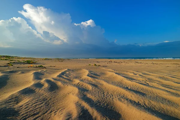 Praia de areia cênica — Fotografia de Stock