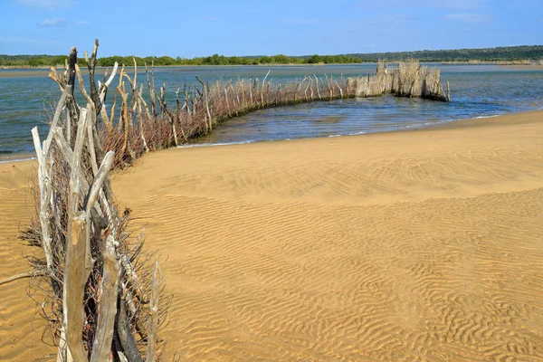 Traditional fish trap - Kosi Bay — Stock Photo, Image