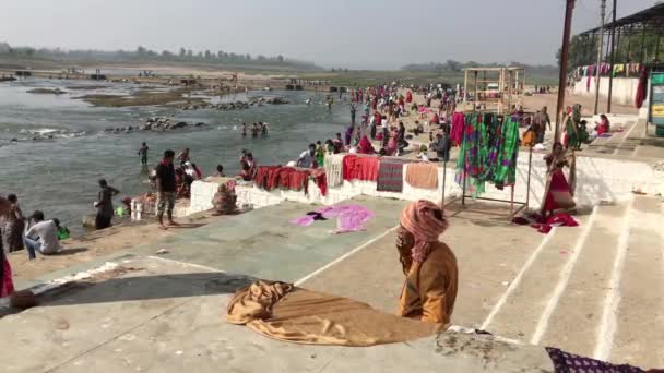 Mandla Madhya Pradesh Inde Novembre 2015 Rassemblement Des Indiens Lavant — Video