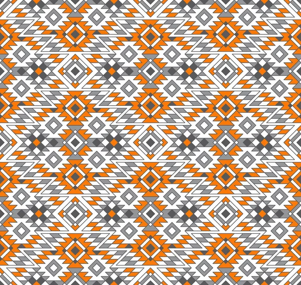 シームレスな幾何学的な部族民族パターン ベクトル アステカのスタイル — ストックベクタ
