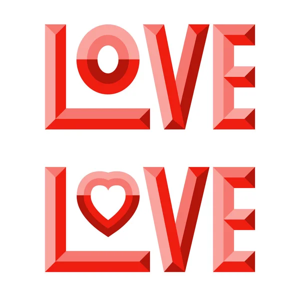 Vektor Love Zusammensetzung — Stockvektor