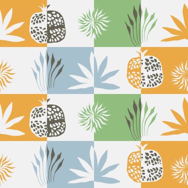 vektörsüz çiçek deseni