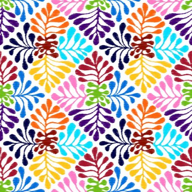 Vektörsüz Meksika usulü çiçek deseni