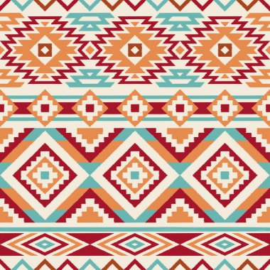vektör Dikişsiz etnik desen