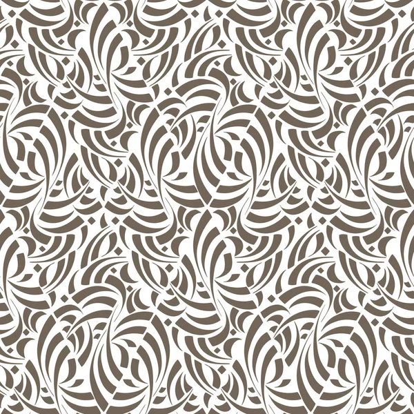 Vector Seamless Pattern Calligraphic Ornament 드래프트 디지털 — 스톡 벡터