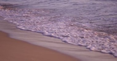 sahne plaj dalgalar doğa gündoğumu yaz sabahı yavaş sakin