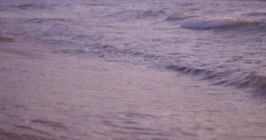 sahne plaj dalgalar doğa gündoğumu yaz sabahı yavaş sakin