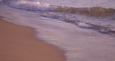 sahne plaj dalgalar doğa gündoğumu yaz sabahı yavaş sakin