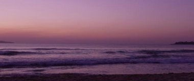 sahne plaj dalgalar doğa gündoğumu yaz sabahı yavaş sakin