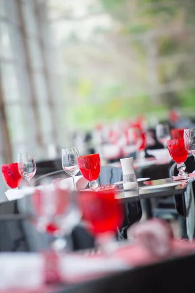 Mise Table Restaurant Tropical Moderne — Photo