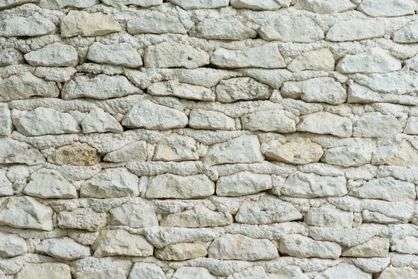 Achtergrond Van Oude Witte Stenen Muur Met Een Rode Bakstenen — Stockfoto