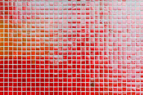 Small Red Tiles Background Mosaic — Stock Photo, Image