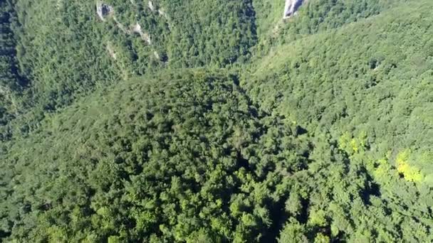 Cachoeira Paisagem Aérea Vista Superior Viajar Cenário Calmo Fundo Câmera — Vídeo de Stock