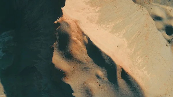 Légi Top View Abdstrac Sivatagi Dűnék Művészeti Háttér — Stock Fotó