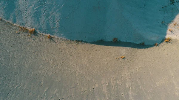 Hava Üst Vew Abdstrac Çöl Dunes Sanat Arka Plan — Stok fotoğraf