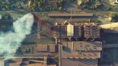 Ağaç Sanayi Fabrikası'nın hava üstten görünüm