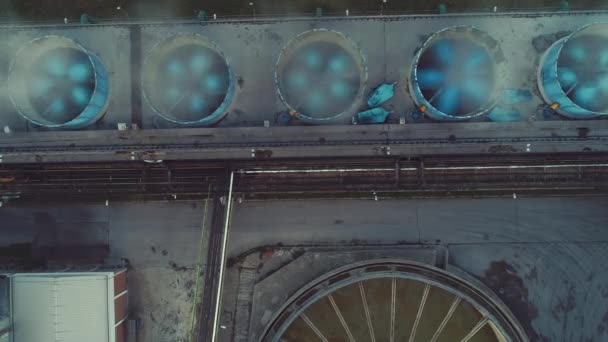 Κορυφαία Αεροφωτογραφία Του Εργοστασίου Βιομηχανία Ξύλου — Αρχείο Βίντεο