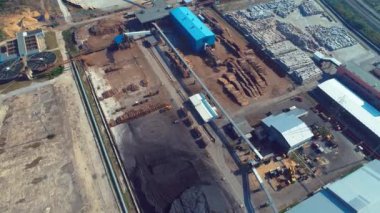 Ağaç Sanayi Fabrikası'nın hava üstten görünüm