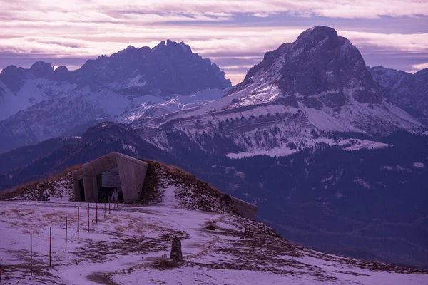 Montañas Invierno Hermosa Vista Panorámica Alpina Nevado Alpes Europeos — Foto de Stock