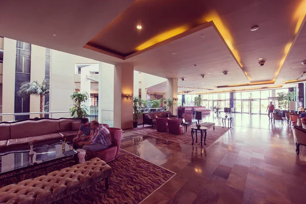 Lobby Lusso All Interno Moderno Hotel Resort — Foto Stock