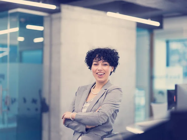 Portret van succesvolle vrouwelijke Software Developer — Stockfoto