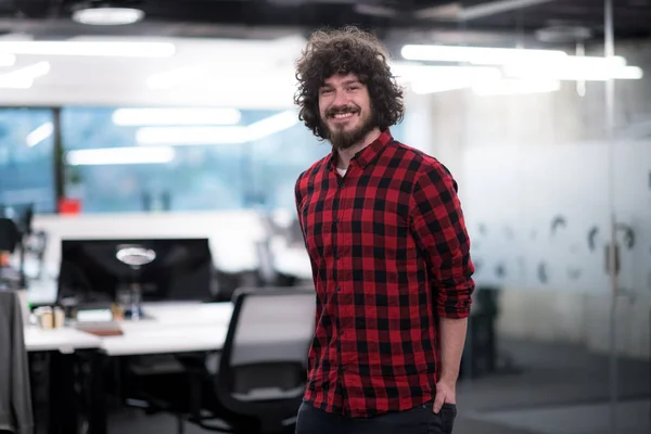 Portrait of smiling male software developer — Stock Photo, Image