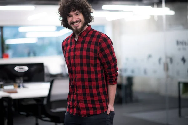 Portrait of smiling male software developer — Stock Photo, Image