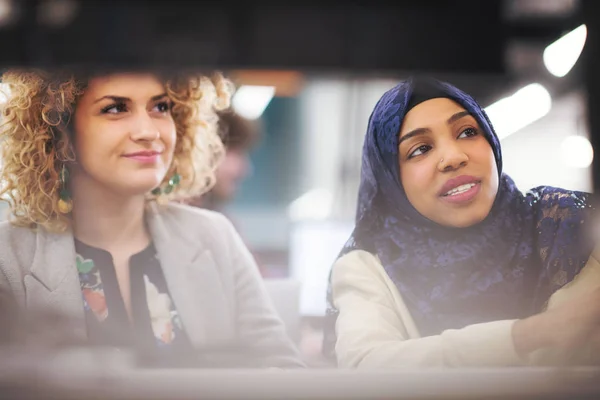 Multiethnics team of software developers working together — Stock Photo, Image