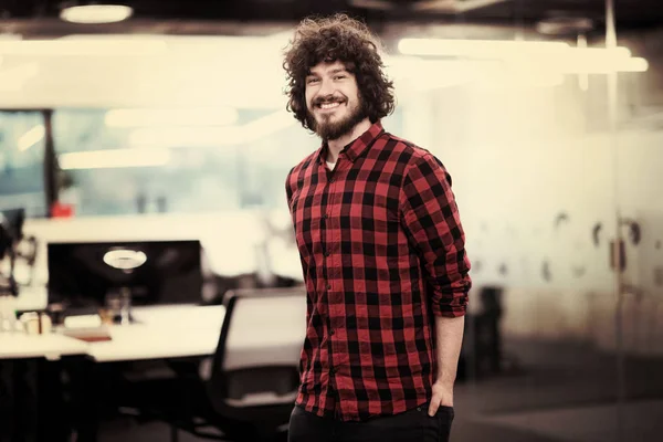 Portrait of smiling male software developer — Stock Photo, Image