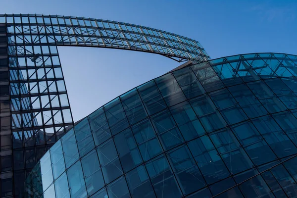 Glass office building in the Brussels — Stock Photo, Image