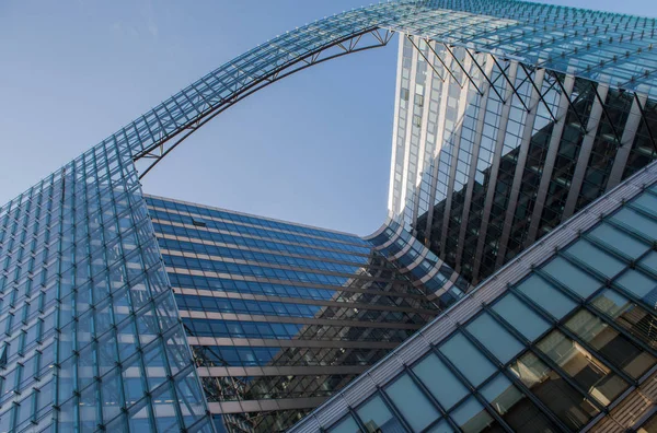 Glass office building in the Brussels — Stock Photo, Image