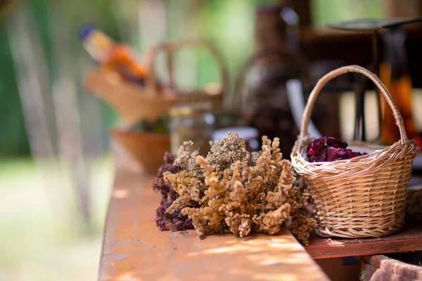 Kräuterwerkstatt — Stockfoto